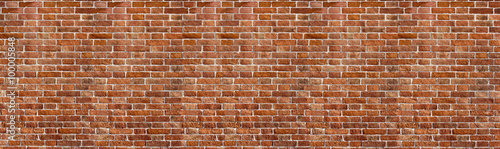 Fényképezés Vintage red brick wall texture