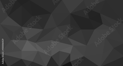 Black polygonal mosaic texture