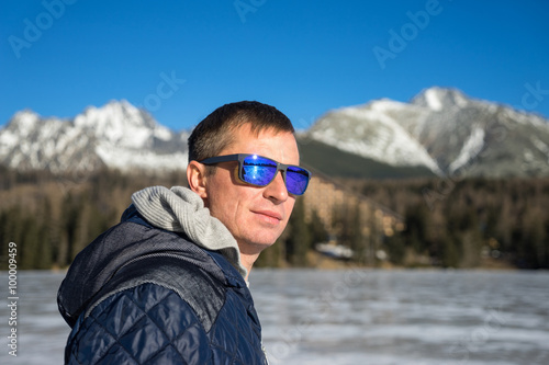 Handsome young man in sunglasses
