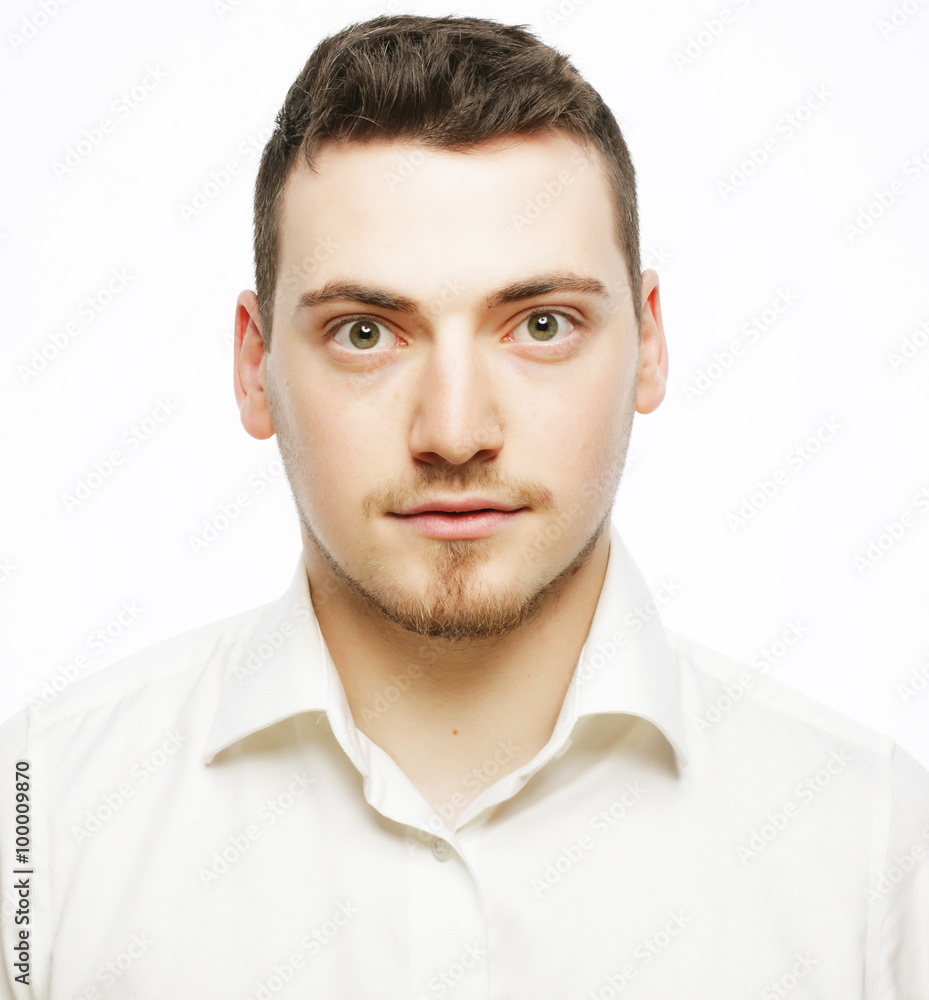Obraz premium young business man wearing white shirt