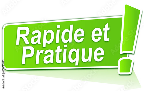 rapide et pratique sur étiquette verte