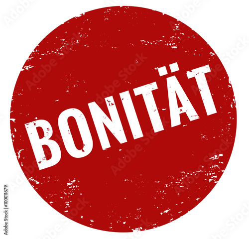 Bonität Stempel rot grunge