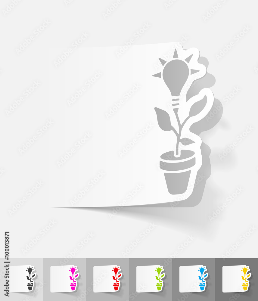 realistic design element. idea concept realistic design element. idea concept