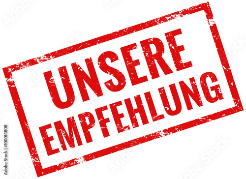 Unsere Empfehlung Stempel rot