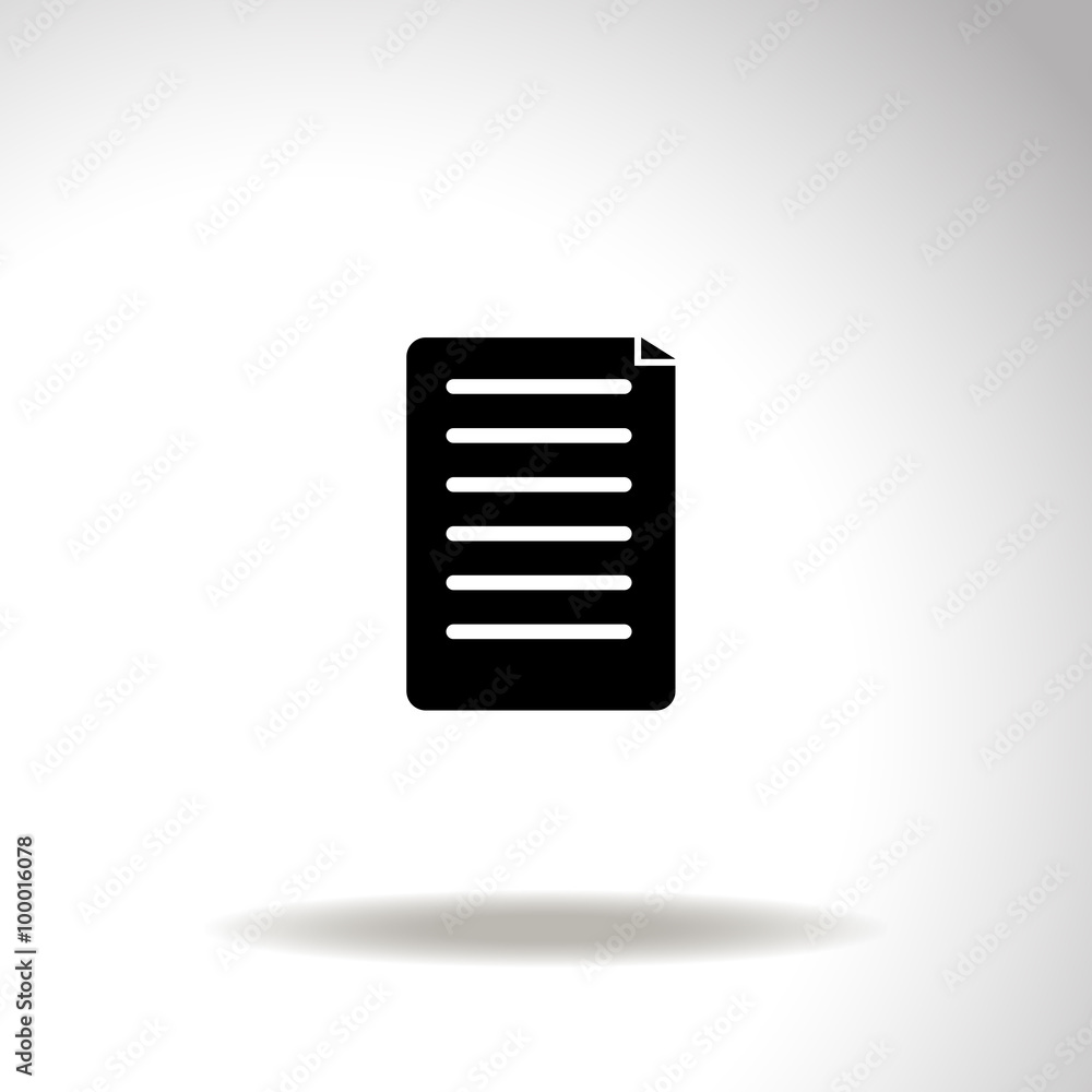 Icon of notes vector icon. Icon of notes vector icon.