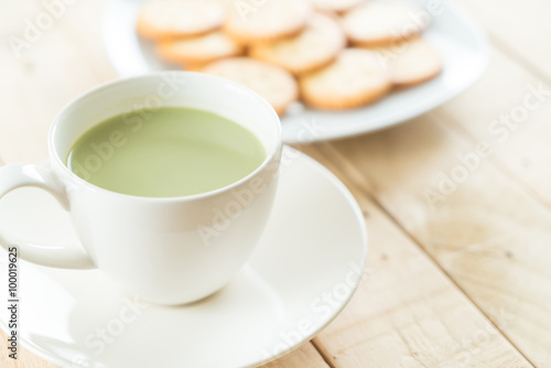 hot matcha latte