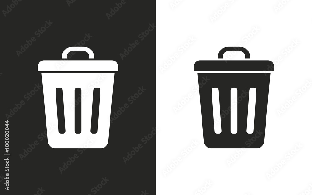 Bin - vector icon. Bin - vector icon.