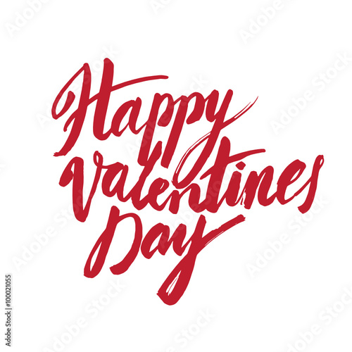 Vector handwritten calligraphy sign - Saint Valentine's Day