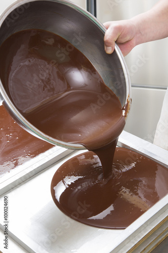 生チョコレート作り