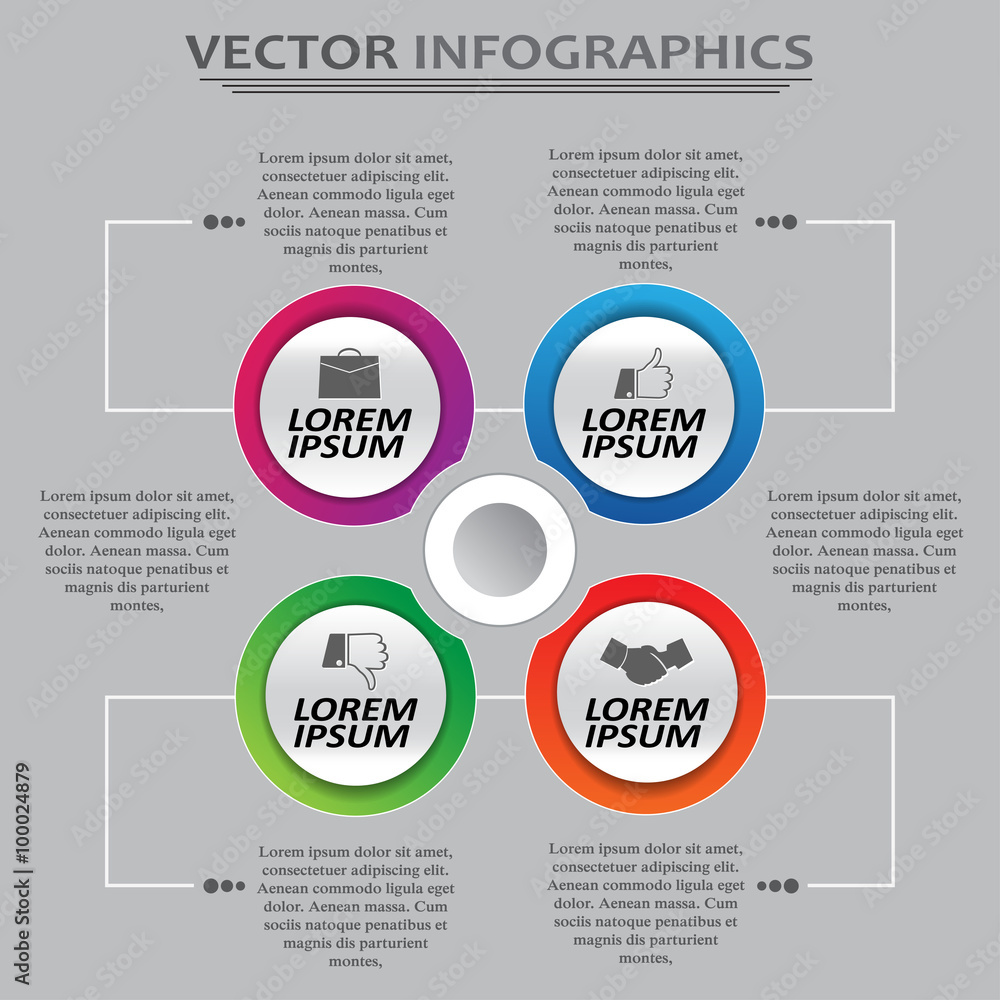 Multi Purpose Infographic Vector Design Template