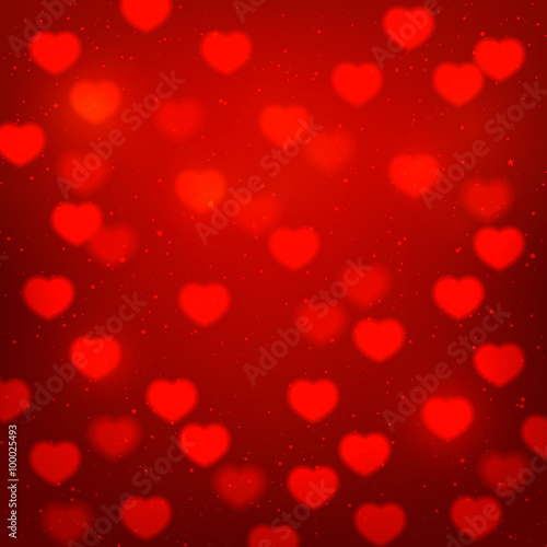 Shiny hearts background for Your design