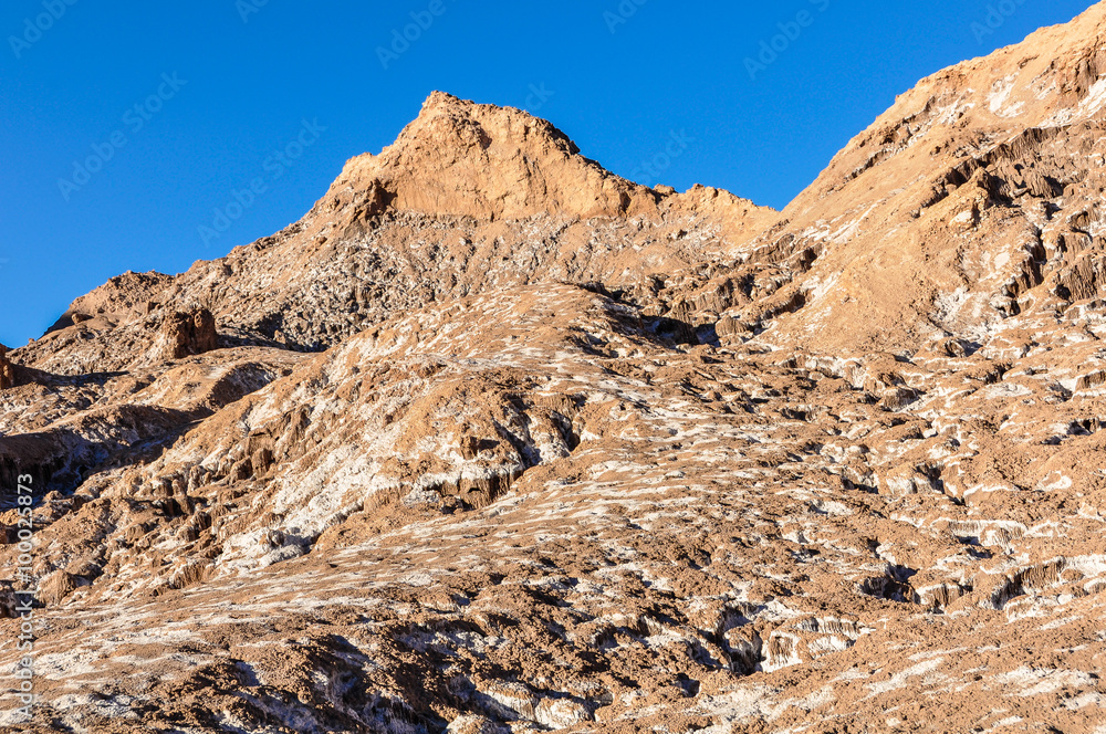Salty mountains in the Atacama Desert, Chile