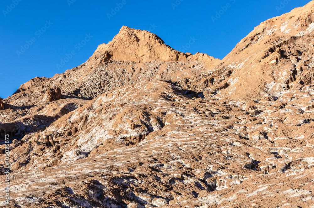 Salty mountains in the Atacama Desert, Chile Salty mountains in the Atacama Desert, Chile