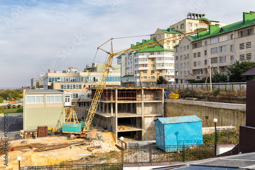 Construction in Belgorod. Russia