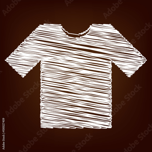 Scrible icon on the brown background