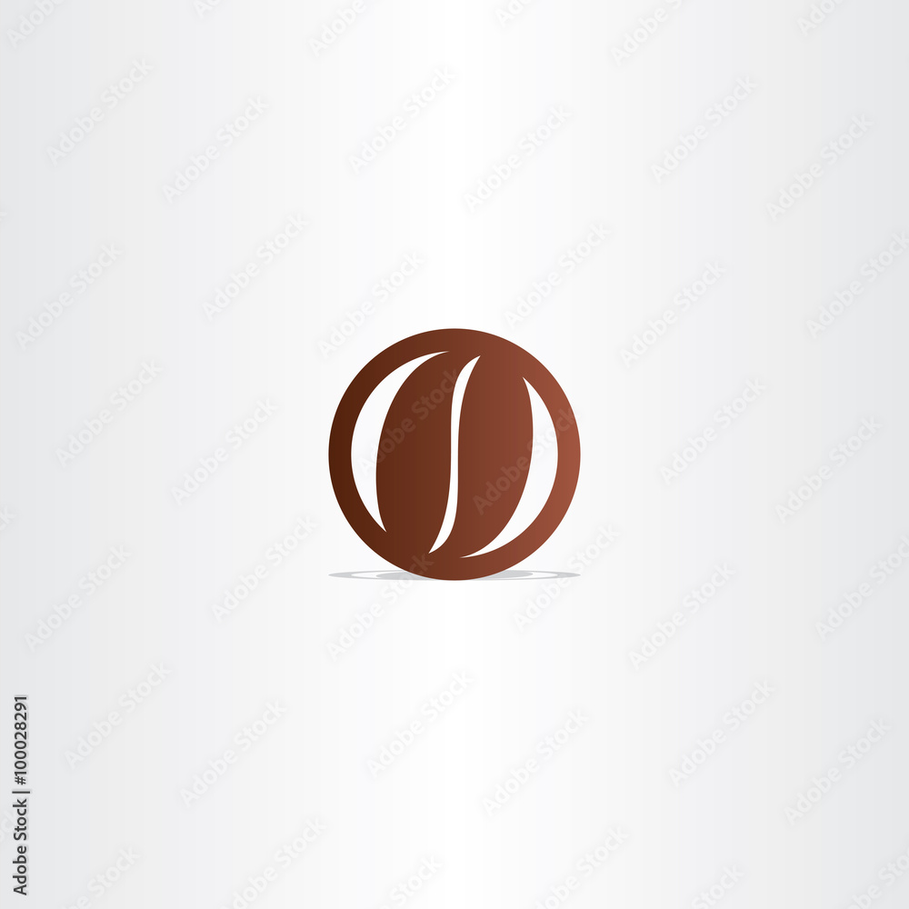 coffee bean vector icon design element coffee bean vector icon design element