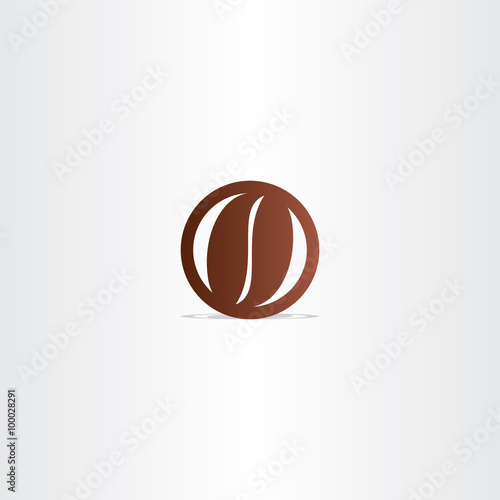 coffee bean vector icon design element