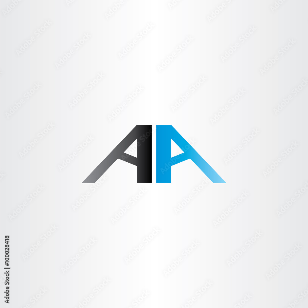 double letter a vector aa logo icon double letter a vector aa logo icon