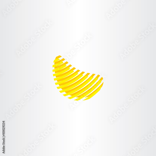 potato chips vector logo icon