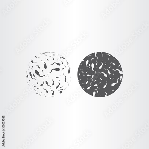 spermatozoon vector icon design