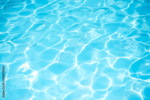 Bright rippled water in swimming pool