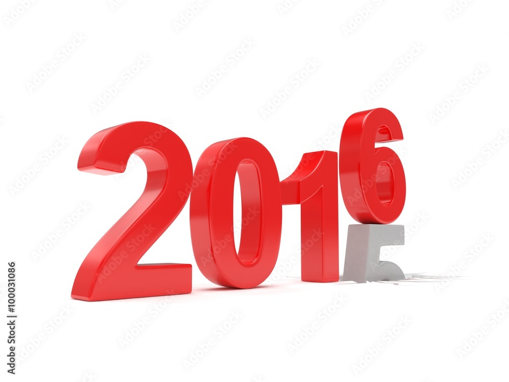 2015-2016 change new year 2016 isolated 2015-2016 change new year 2016 isolated