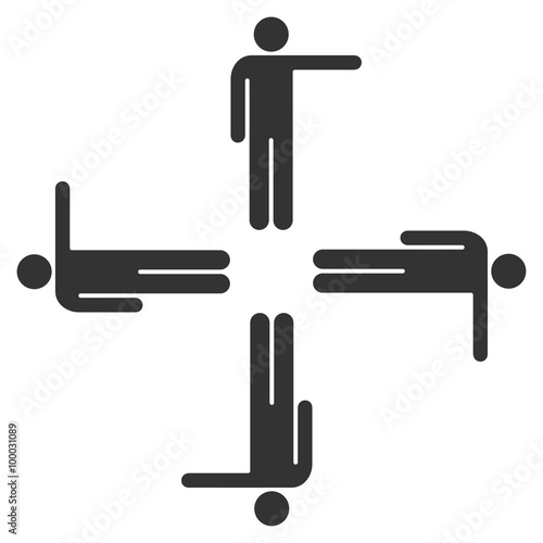 Pointing Men Icon
