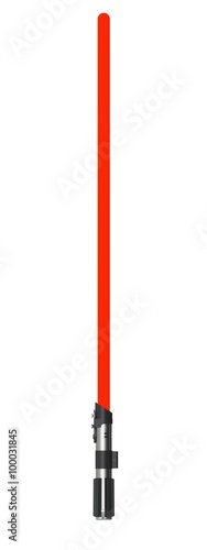 Obraz na płótnie darth vader lightsaber on white background