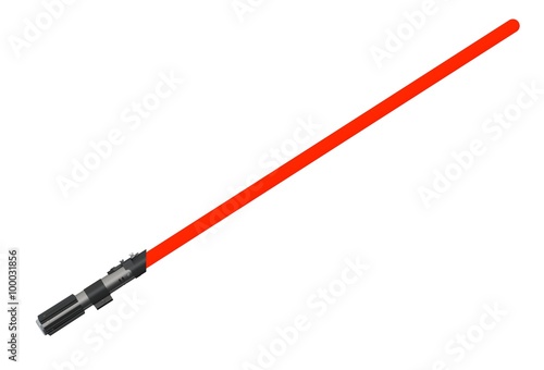 Εκτύπωση καμβά darth vader lightsaber on white background