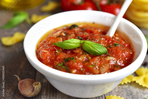 Homemade basic sauce for pasta.