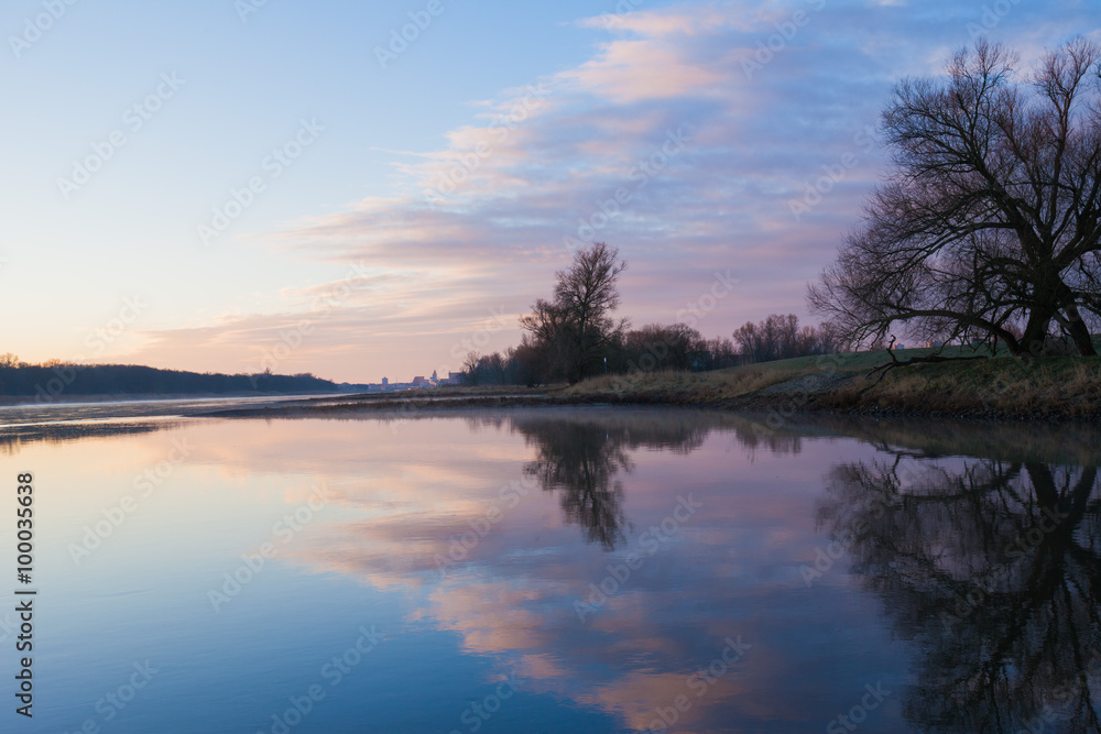 Oder River at dawn