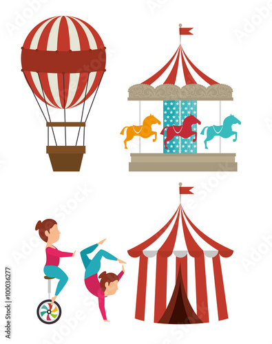 Circus carnival entertainment 