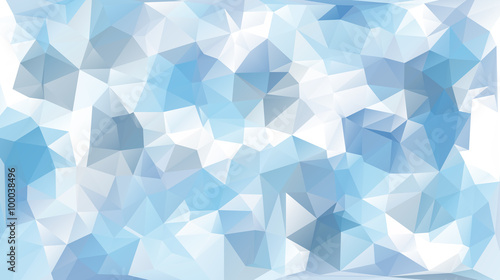 Blue abstract polygon triangle background