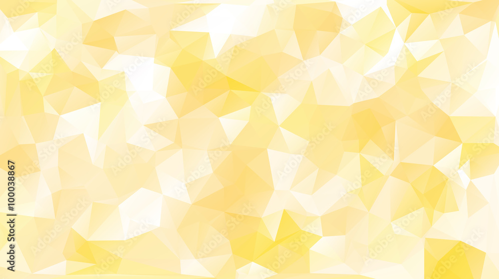 Yellow abstract polygon triangle background