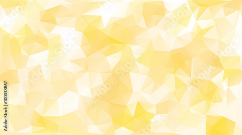 Yellow abstract polygon triangle background