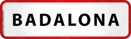 Free Download City of Badalona Sign in Spain Europe - GFXLoad