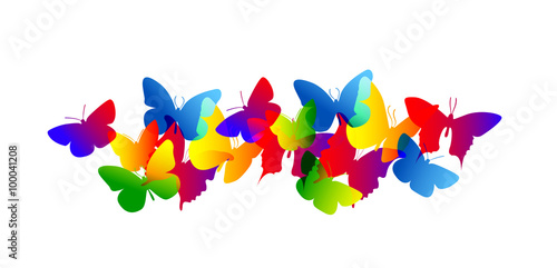 farfalle, silhouette, sagome, volare, leggerezza, volo