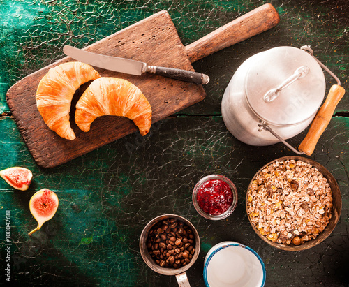 Rustic or country breakfast photo