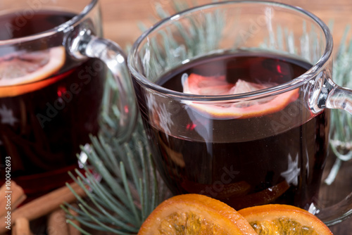 Hot red wine drinks