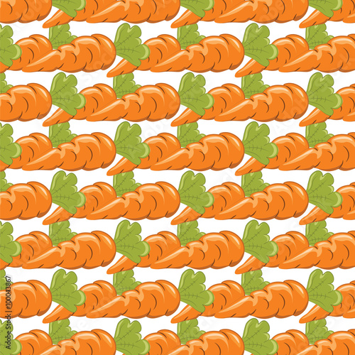 Carrots pattern. Vector