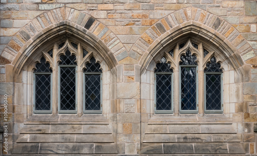 Two windows in Neo-Gothic