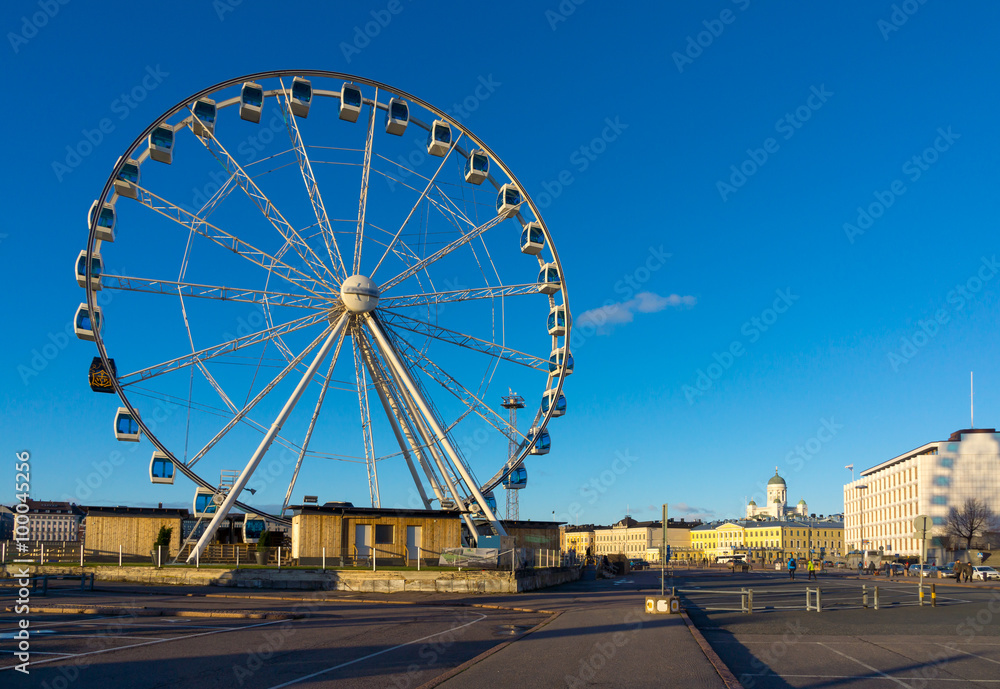 Ferris wheel in the Helsinki