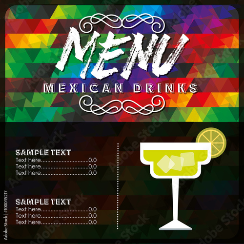 mexican drinks design 