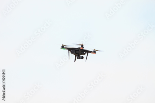 Fototapeta Naklejka Na Ścianę i Meble -  flying drone on the sky