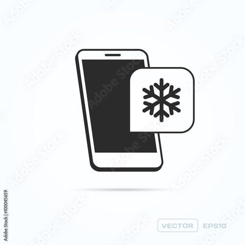 Phone Snow Icon