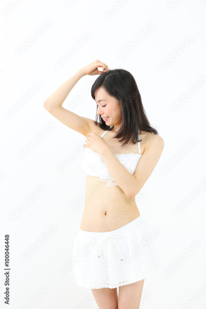 Fototapeta premium 脱毛・若い女性