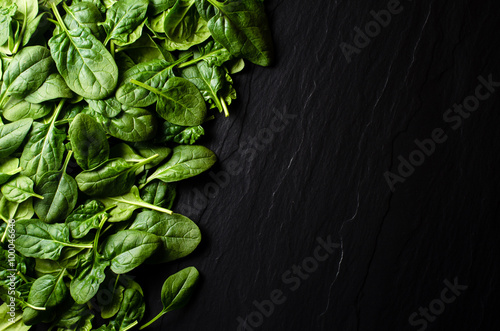 Fresh spinach background