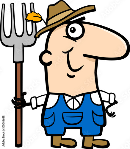 farmer cartoon illustration