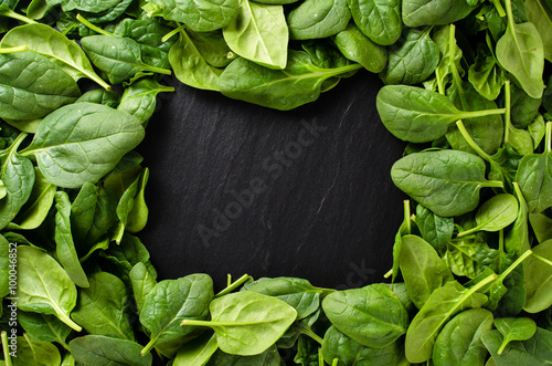 Fresh spinach background