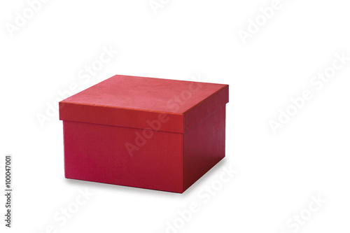red gift box for someone special on white background